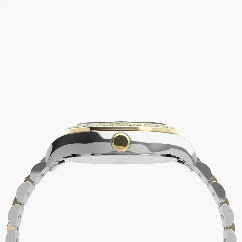 Timex Women's Stainless Steel Watch, Silver Dial | Tw2u53900 by TIMEX