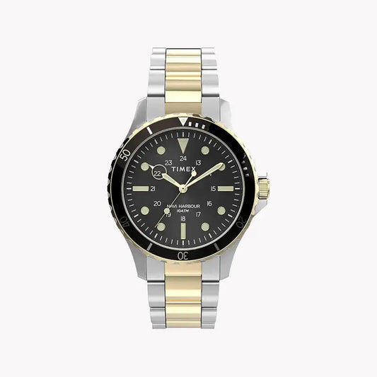 Timex Men's Stainless Steel Watch, Black Dial | Tw2u55500 by TIMEX