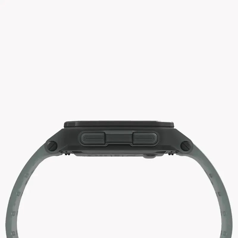Timex Men's Gray Silicone Watch, Digital Dial | Tw2u56400 by TIMEX