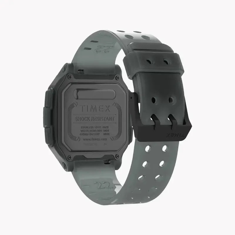 Timex Men's Gray Silicone Watch, Digital Dial | Tw2u56400 by TIMEX