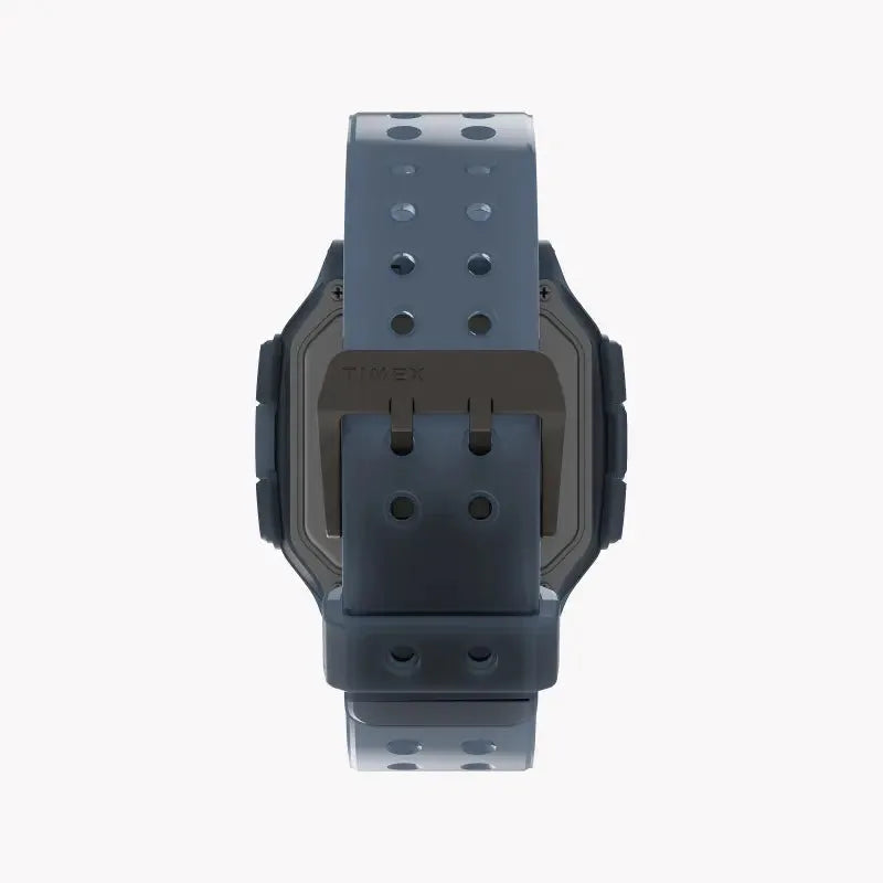 Timex Men's Blue Silicone Watch, Resin Square Case | Tw2u56500 by TIMEX