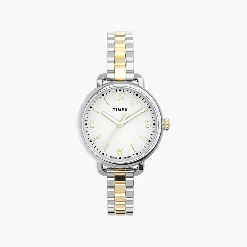 Timex Women's 2t Stainless Steel Watch, White Dial | Tw2u60200 by TIMEX
