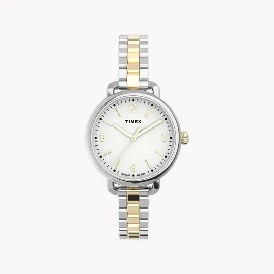 Timex Women's 2t Stainless Steel Watch, White Dial | Tw2u60200 by TIMEX