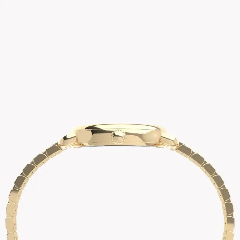 Timex Women's Gold Stainless Steel Watch, White Dial | Tw2u60600 by TIMEX