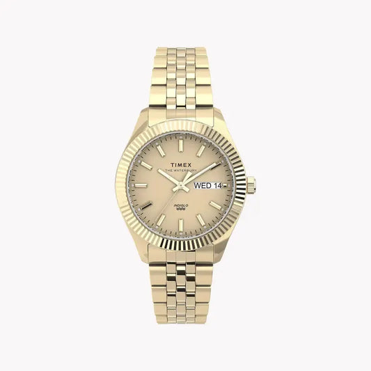Timex Women's Gold Stainless Steel Watch, Gold Dial | Tw2u78500 by TIMEX