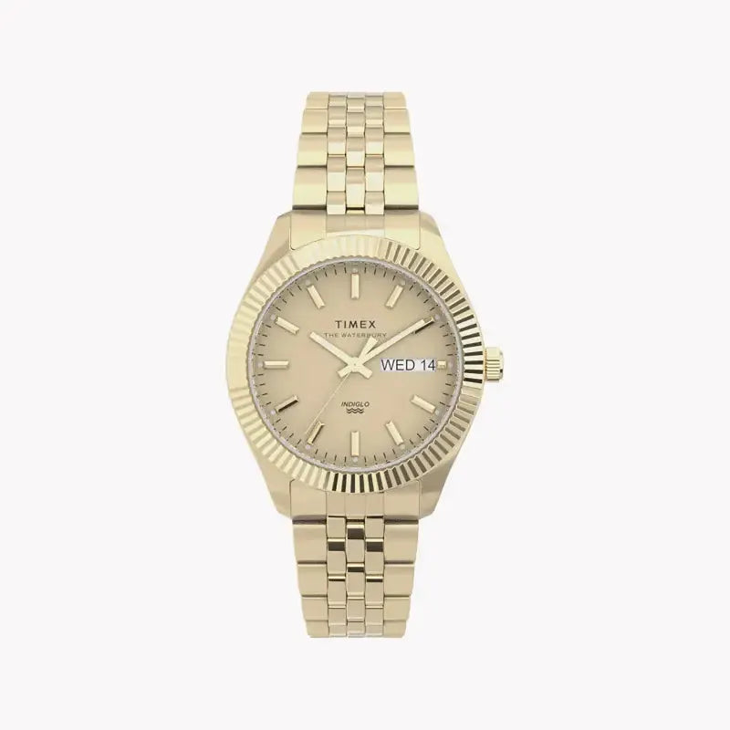 Timex Women's Gold Stainless Steel Watch, Gold Dial | Tw2u78500 by TIMEX