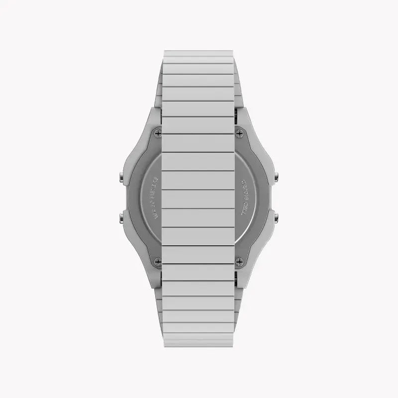 Timex Unisex White Stainless Steel & Resin Digital Watch | Tw2u93700 by TIMEX