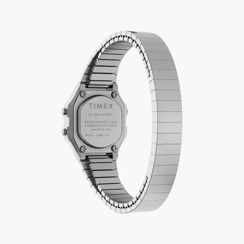 Timex Women's Silver Stainless Steel Watch, Digital Dial | Tw2u94200 by TIMEX