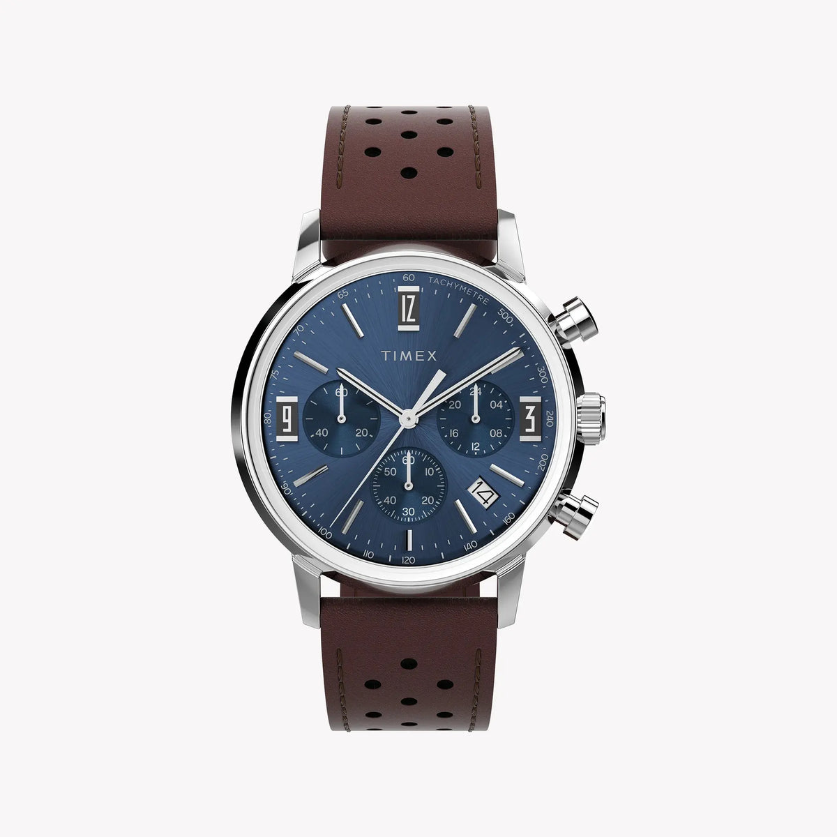 TIMEX Men's Stainless Steel, Brown Leather | TW2W10200 by TIMEX