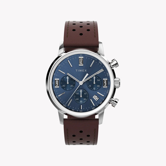 TIMEX Men's Stainless Steel, Brown Leather | TW2W10200 by TIMEX