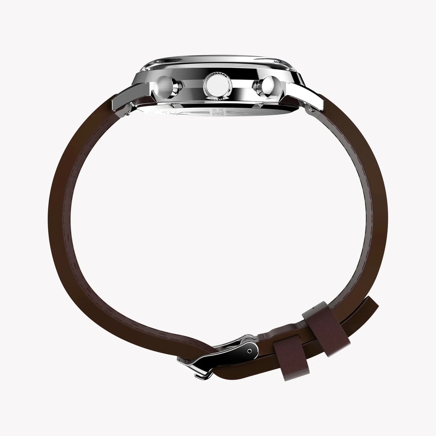 TIMEX Men's Stainless Steel, Brown Leather | TW2W10200 by TIMEX
