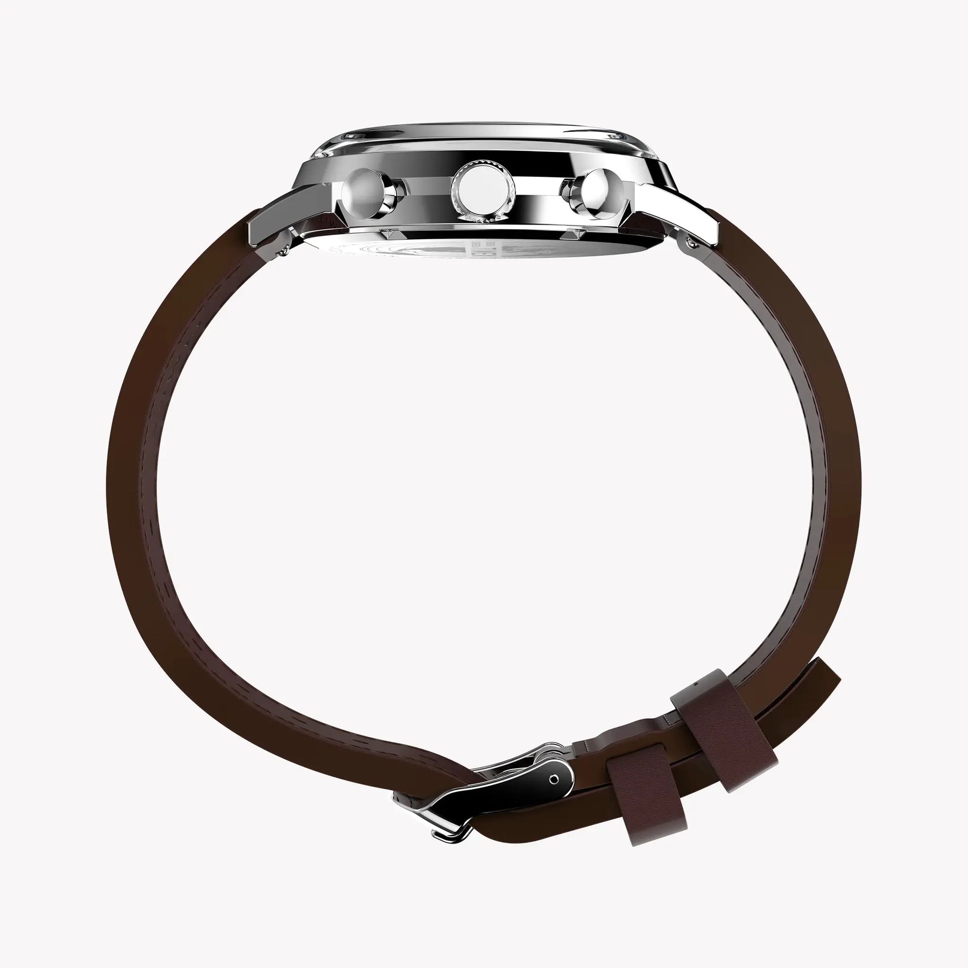TIMEX Men's Stainless Steel, Brown Leather | TW2W10200 by TIMEX