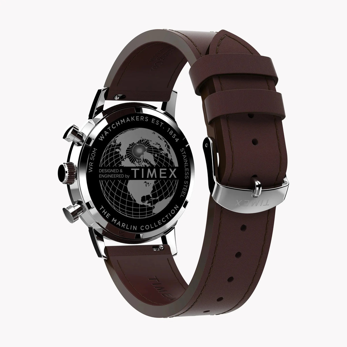 TIMEX Men's Stainless Steel, Brown Leather | TW2W10200 by TIMEX