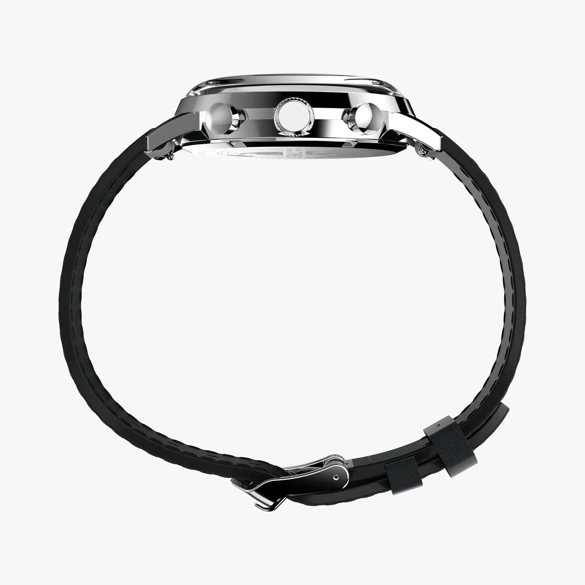 Timex Men's Stainless Steel, Black Leather | TW2W10300 by TIMEX