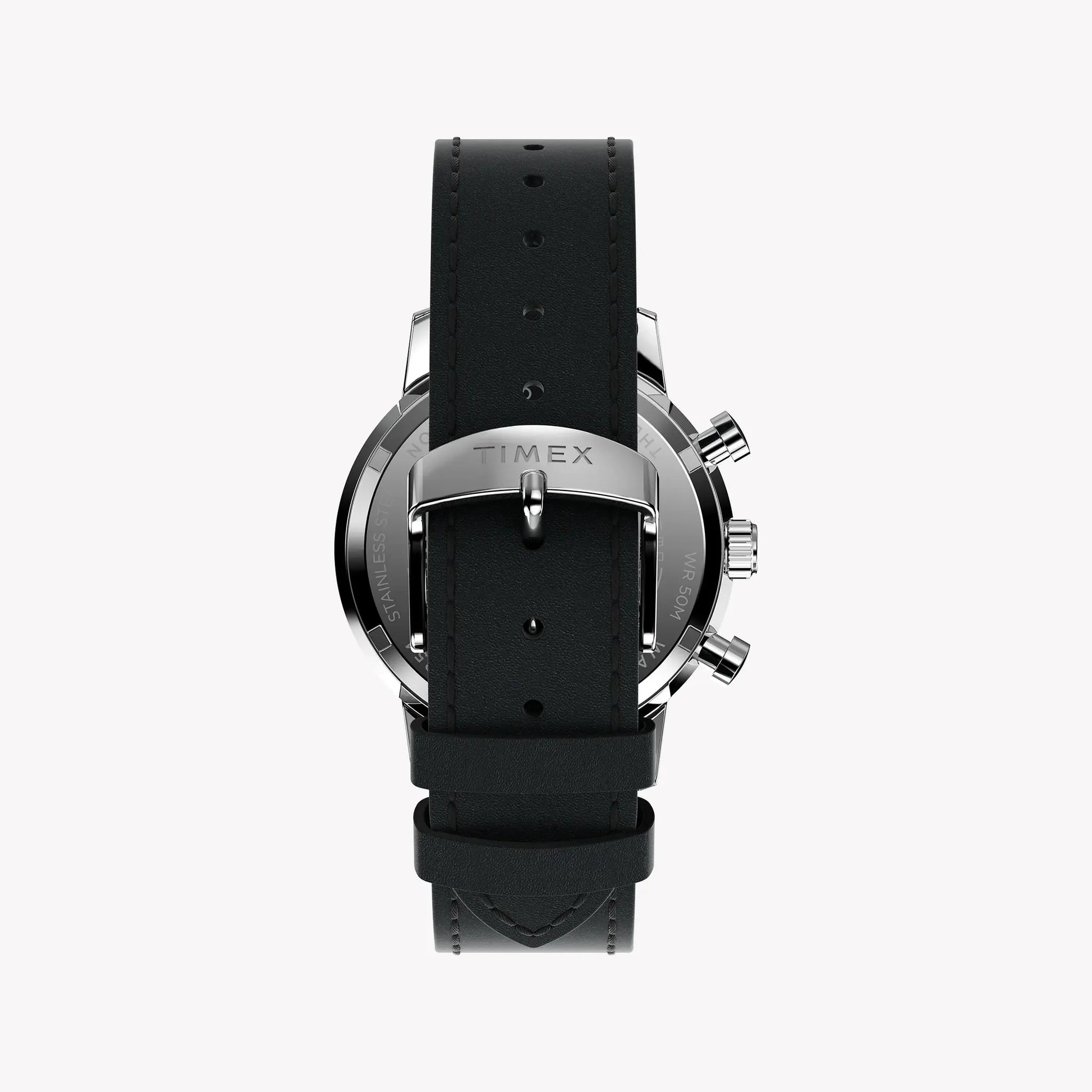 Timex Men's Stainless Steel, Black Leather | TW2W10300 by TIMEX