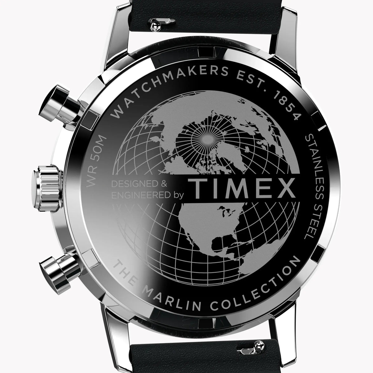 Timex Men's Stainless Steel, Black Leather | TW2W10300 by TIMEX
