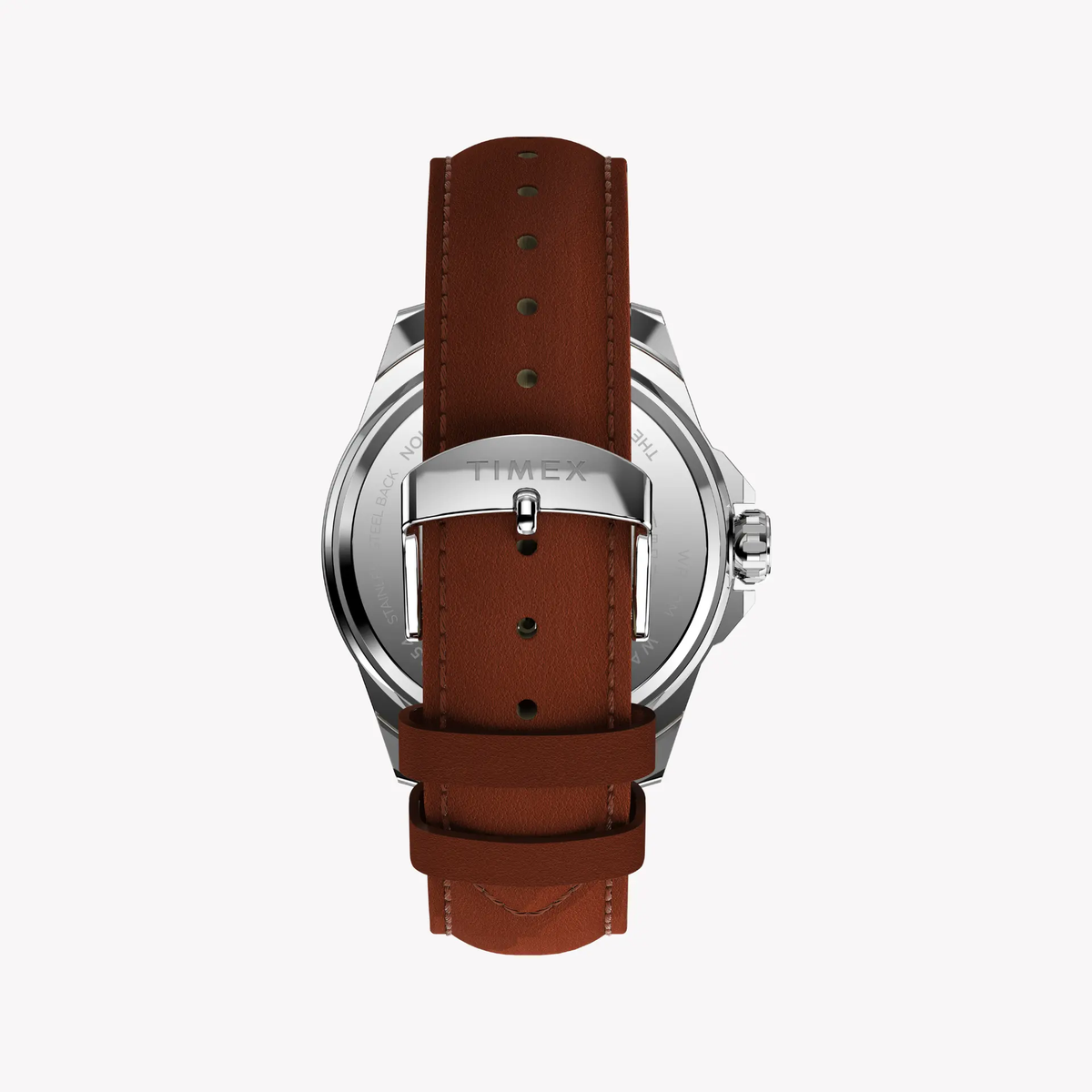 Timex Men's Silver/Brown, Blue Quartz Watch | Tw2w92800 by TIMEX
