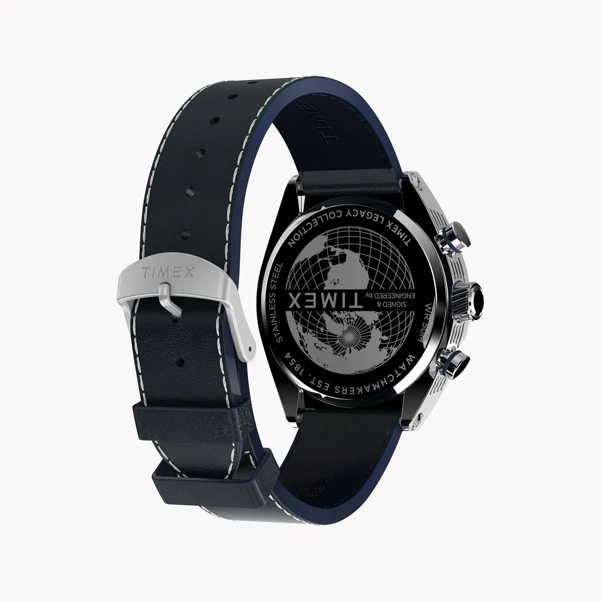 Mens Legacy Tonneau SST Blue Dial Blue Strap Watch TW2W93500 by TIMEX