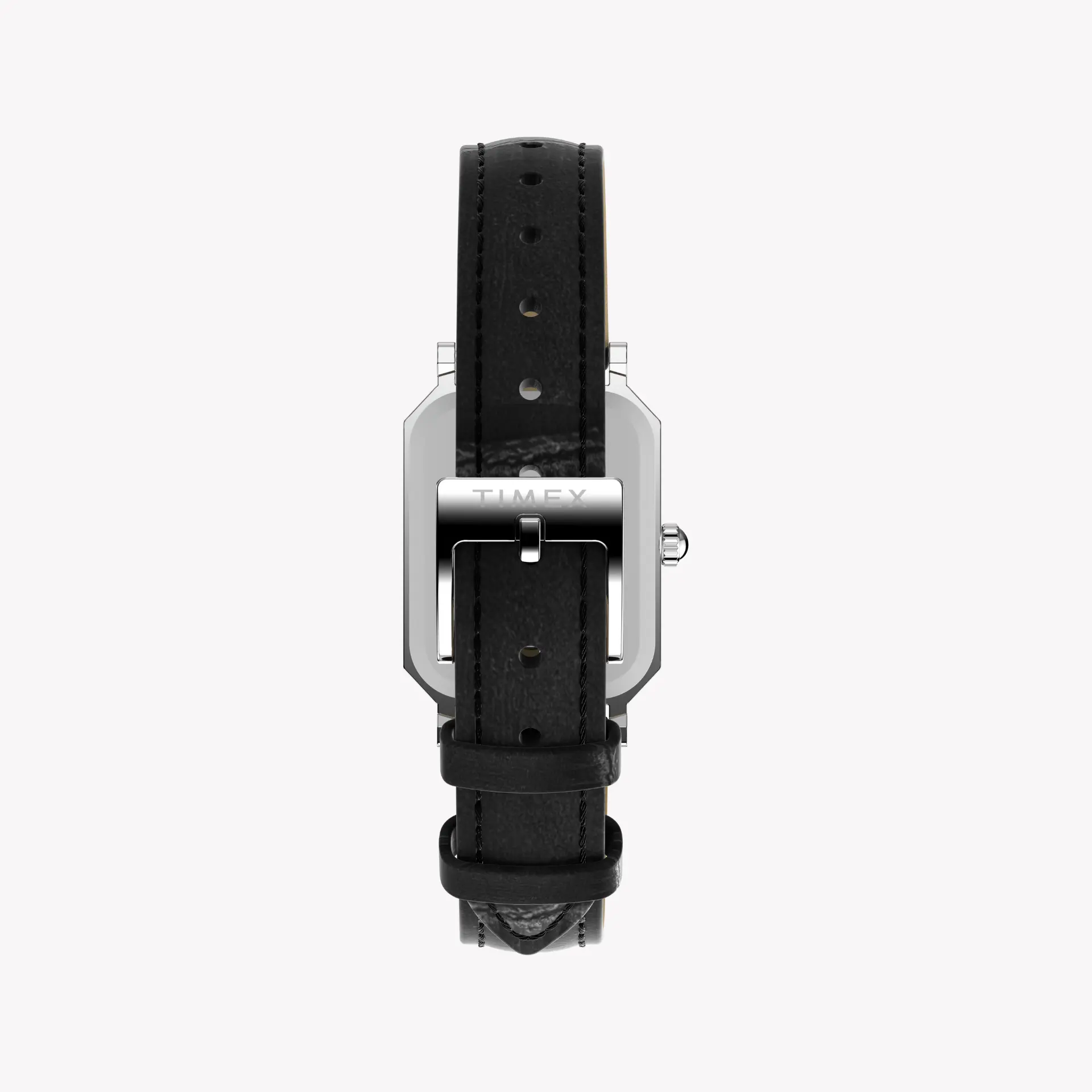 Timex Women's Silver/Black Leather Watch | Tw2y00800 by TIMEX