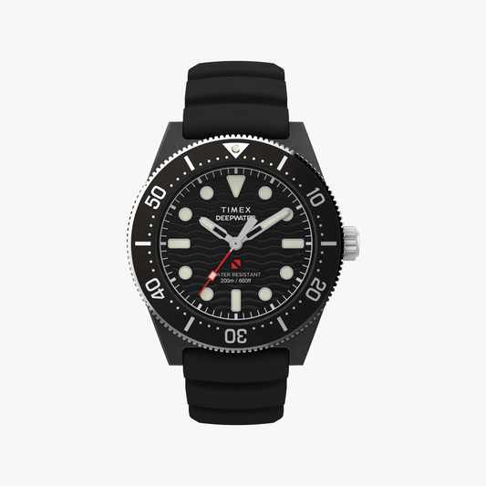 Timex Men's Black Resin Watch, Black/Black | Tw2y02200 by TIMEX