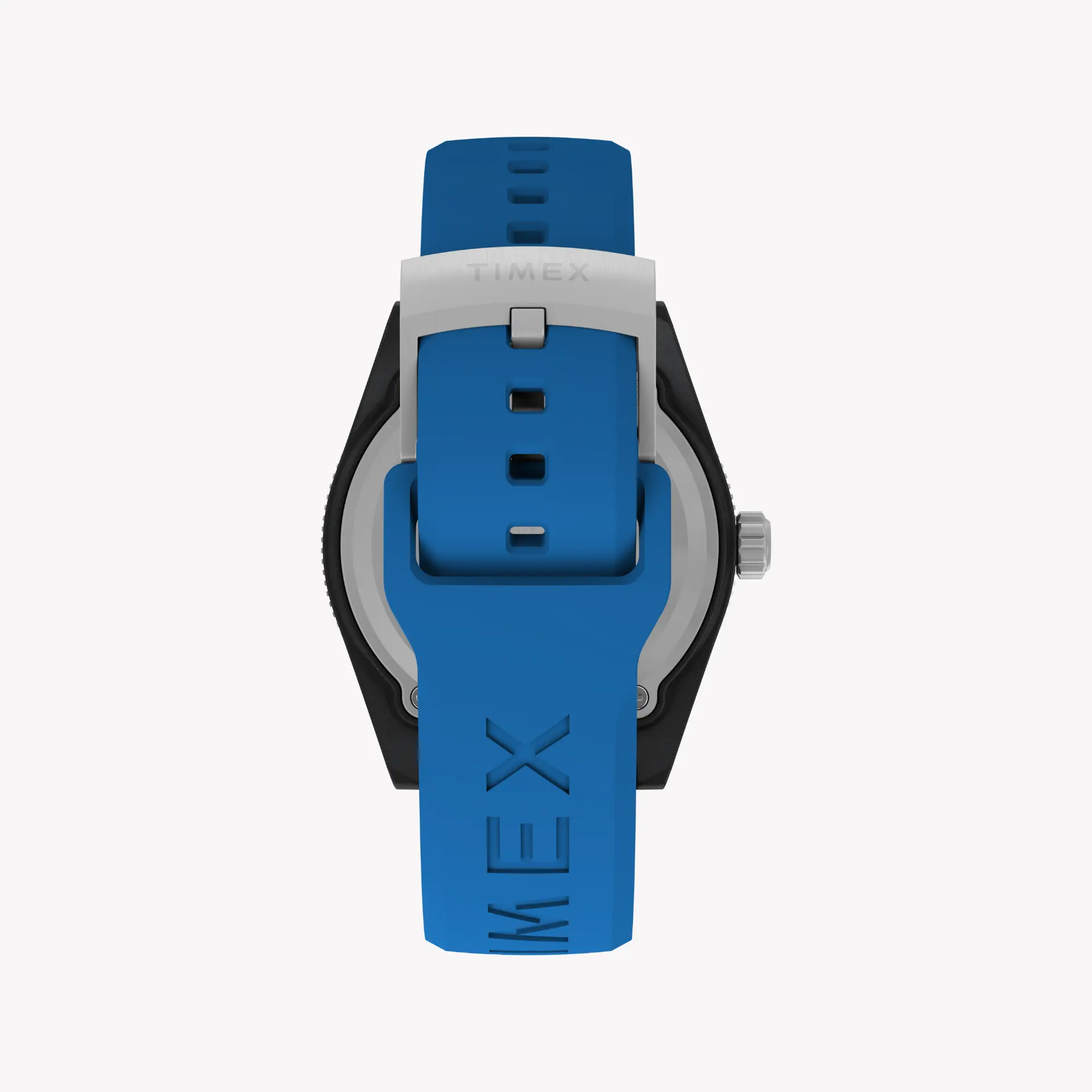 Timex Men's Black Resin/Blue Rubber Watch | Tw2y02500 by TIMEX
