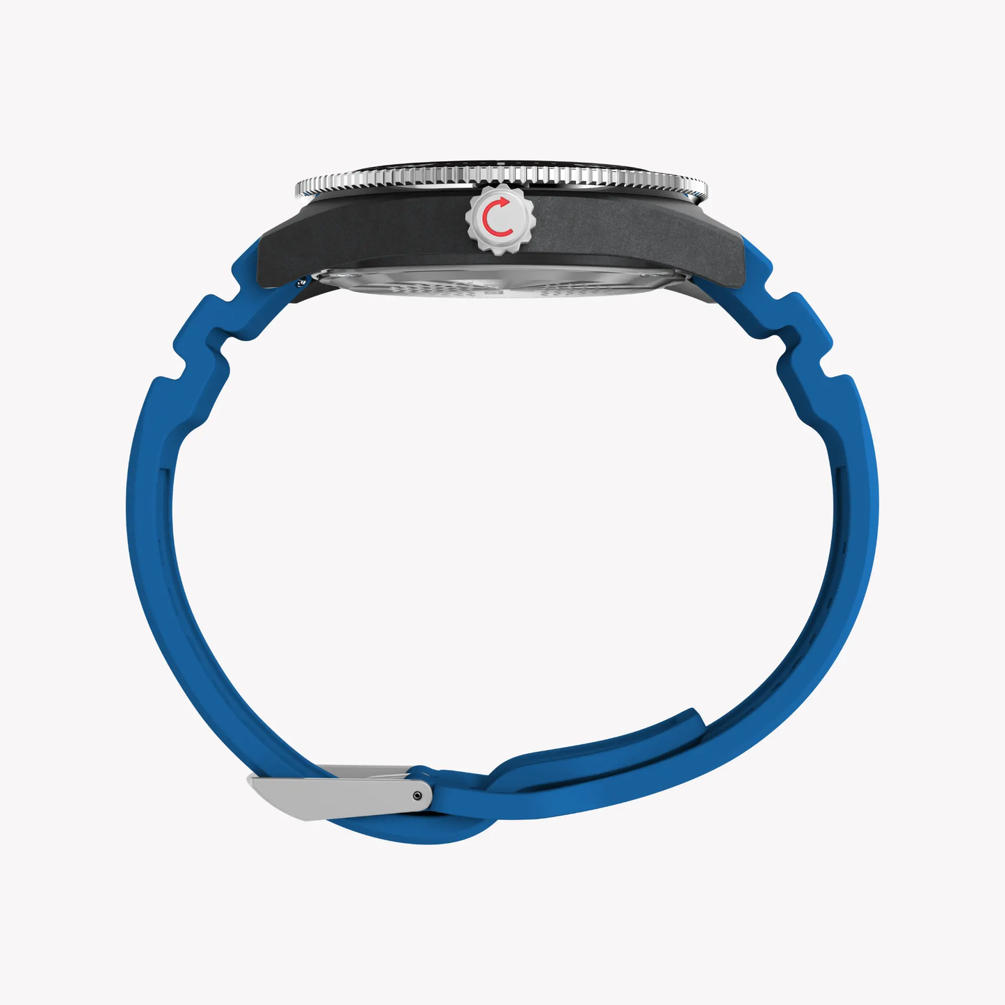 Timex Men's Black Resin/Blue Rubber Watch | Tw2y02500 by TIMEX