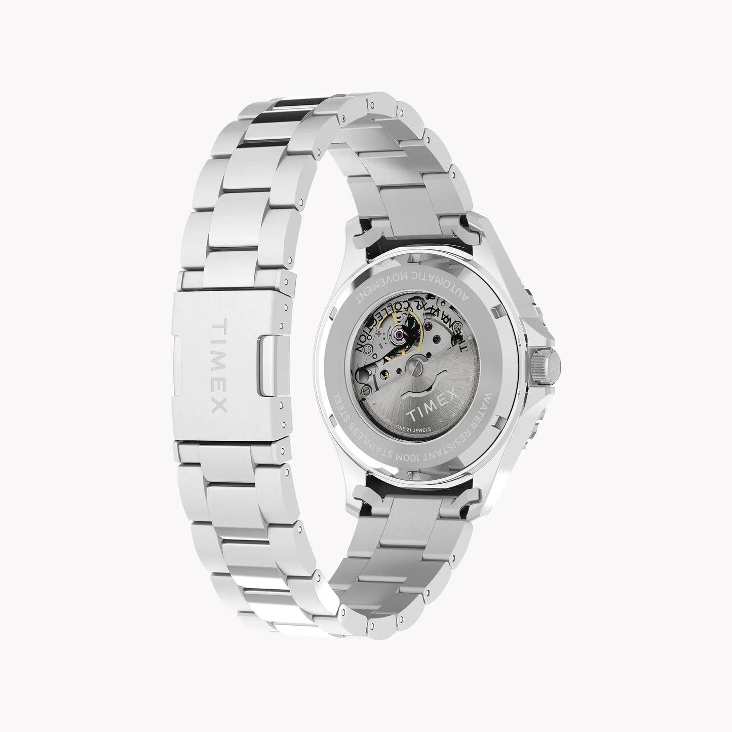 Navi Automatic 41mm SST Case Black Dial Bracelet | TW2Y15300 by TIMEX