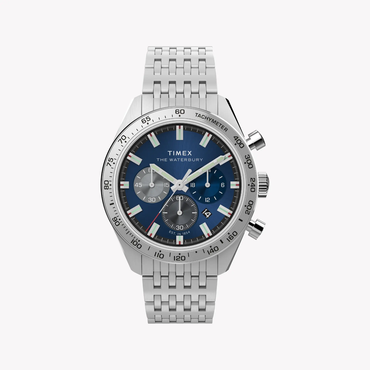 Timex Men's Silver Stainless Steel Watch | Tw2y18500 by TIMEX