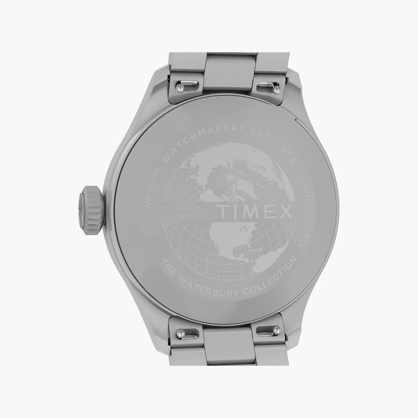 Waterbury ACE SST Case Silver Dial Bracelet | TW2Y18800 by TIMEX