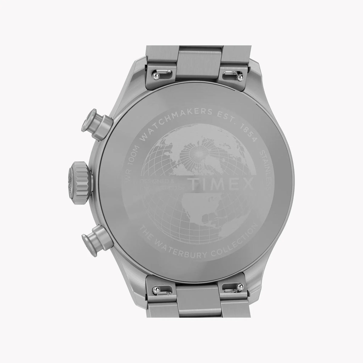 Waterbury Ace Chronograph SST Green Dial Bracelet | Model TW2Y19100 by TIMEX