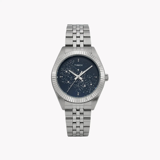 Womens Legacy Silver-tone Case & Blue Celestial Dial TW2Y20100 by TIMEX