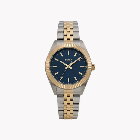 Women's Legacy Two-Tone Case & Bracelet with Blue Dial | TW2Y20200 by TIMEX