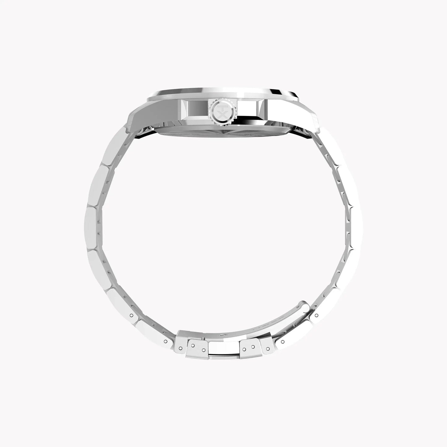 Essex 3-Hand Black Dial SST Bracelet | TW2Y21000 Stylish Timepiece by TIMEX