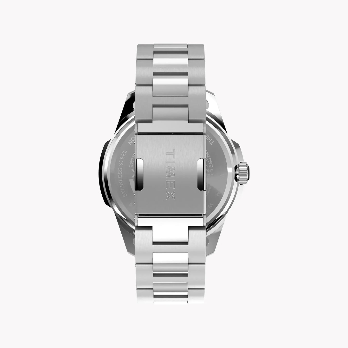 Essex 3-Hand Blue Dial SST Bracelet TW2Y21100 | Men's Silver Watch by TIMEX