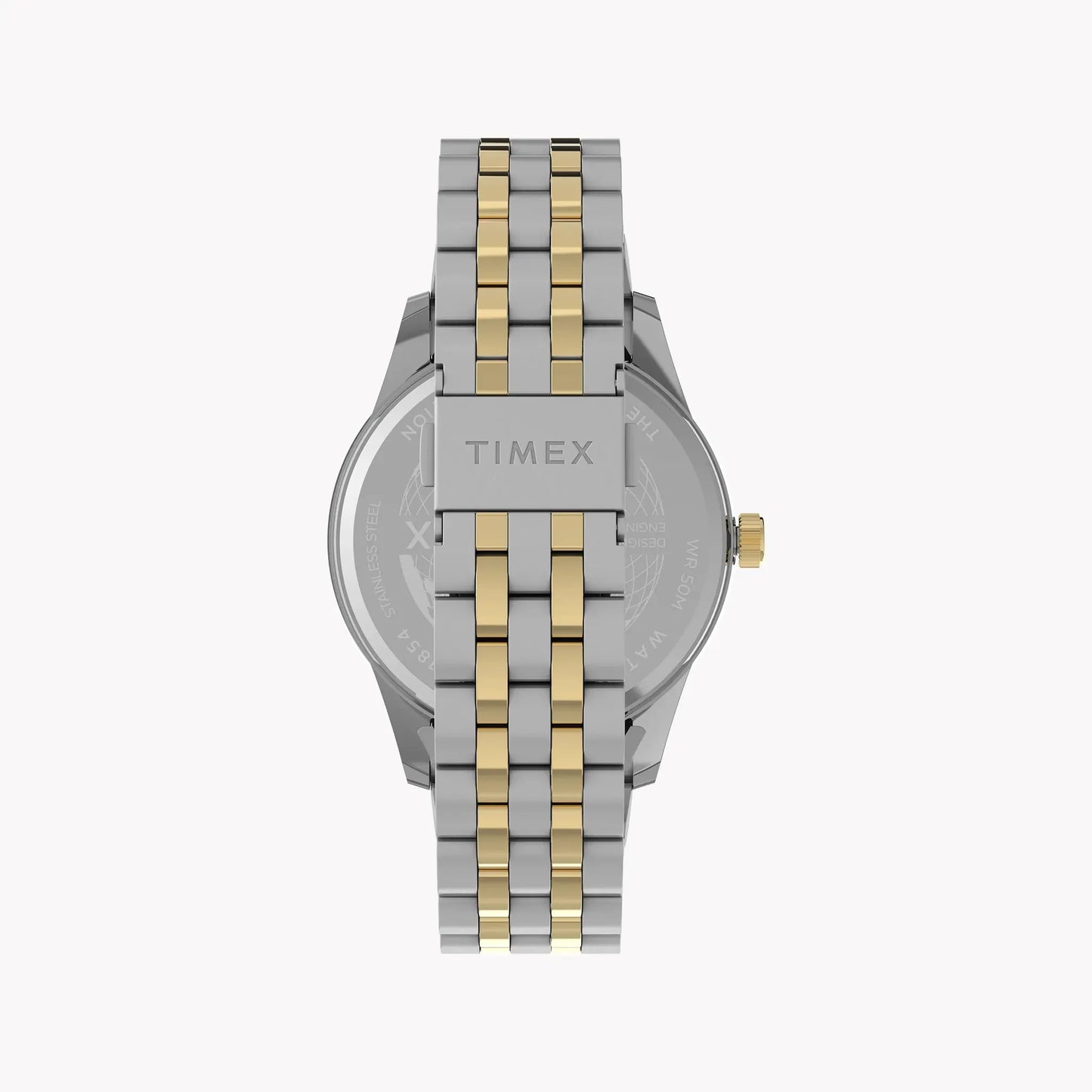 Chicago Multi 45mm Two-Tone Case Green Dial Bracelet TW2Y21400 by TIMEX