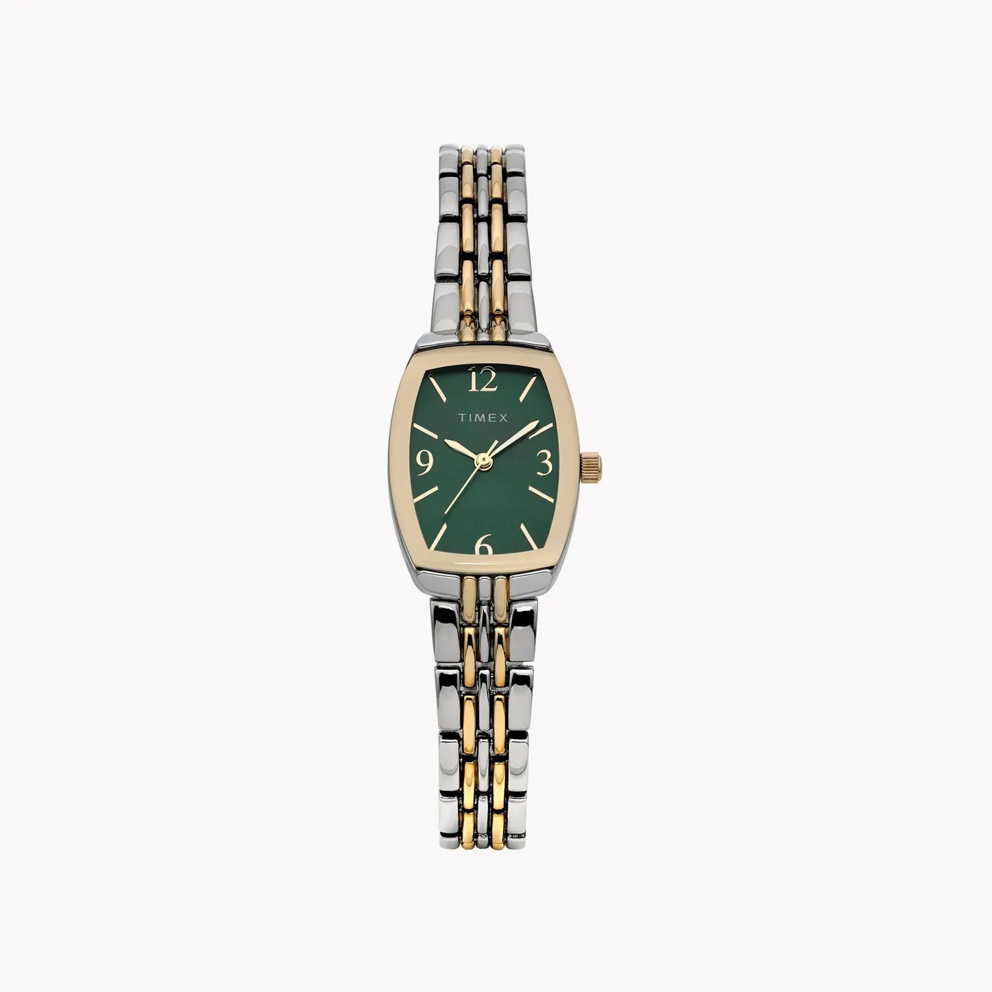 Women’s Two-Tone Case & Bracelet with Green Dial TW2Y22300 | Elegant Watch by TIMEX