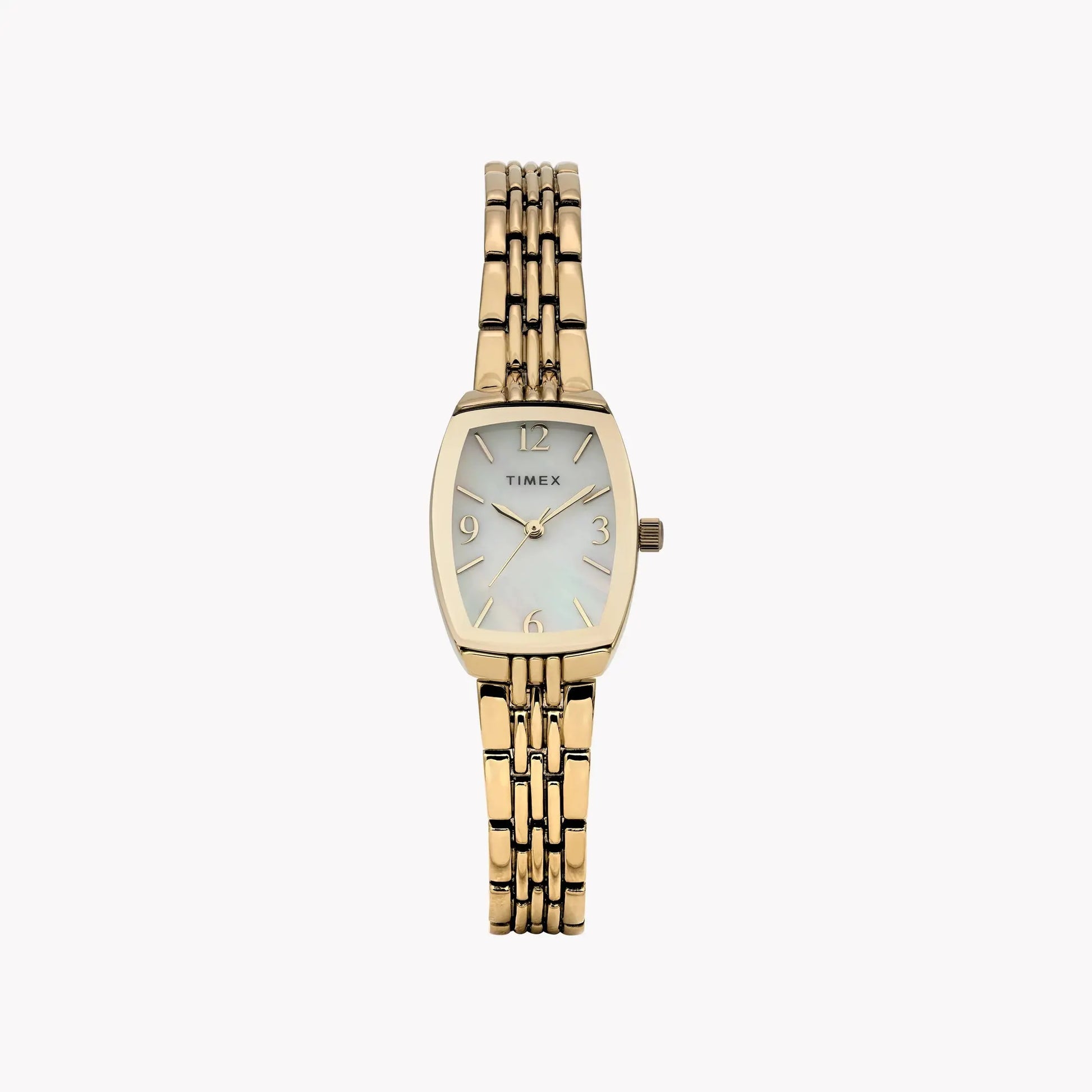 Womens Gold-Tone Case & Bracelet with Mother of Pearl Dial TW2Y22400 by TIMEX