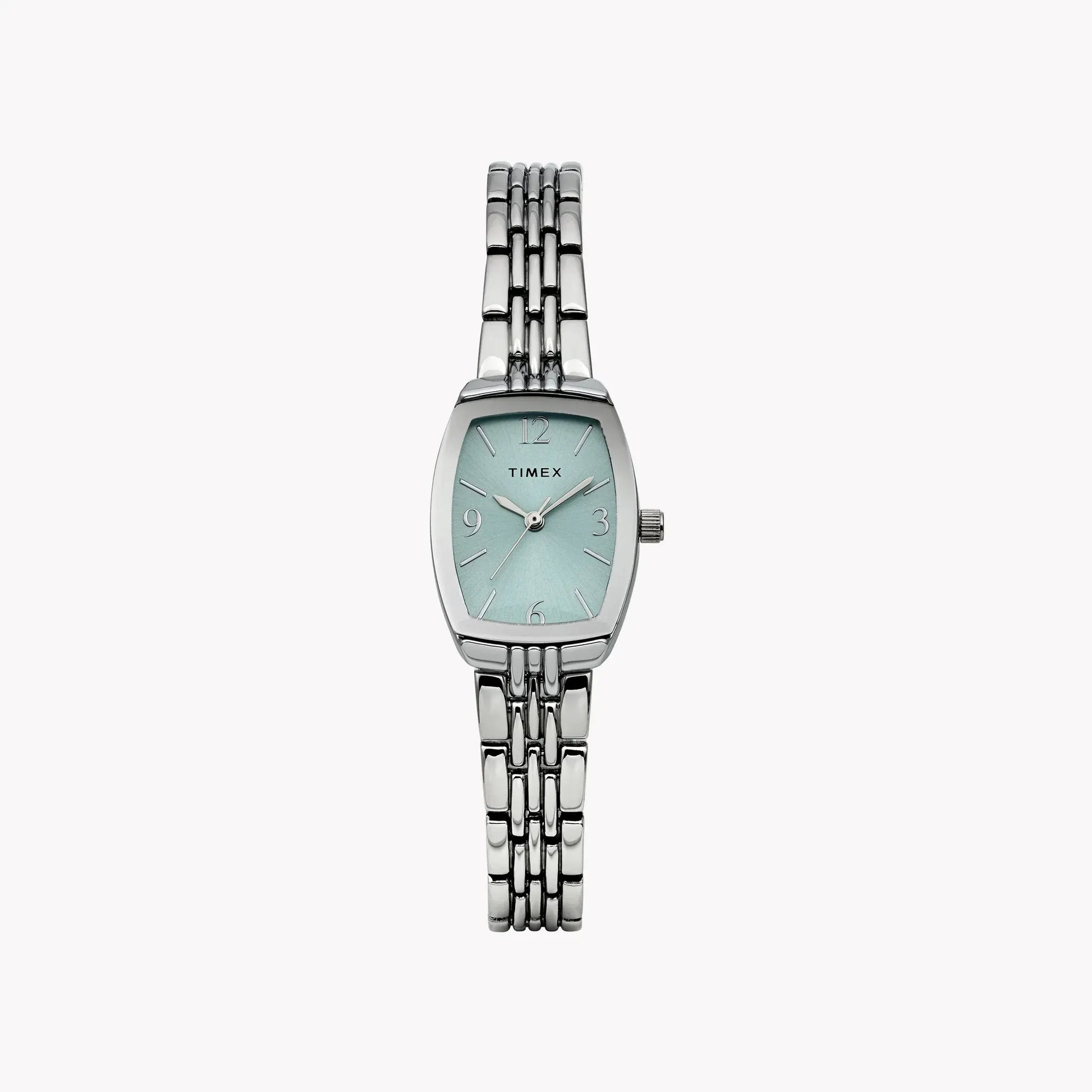 Womens Silver-Tone Case & Bracelet with Aquamarine Dial TW2Y22500 by TIMEX