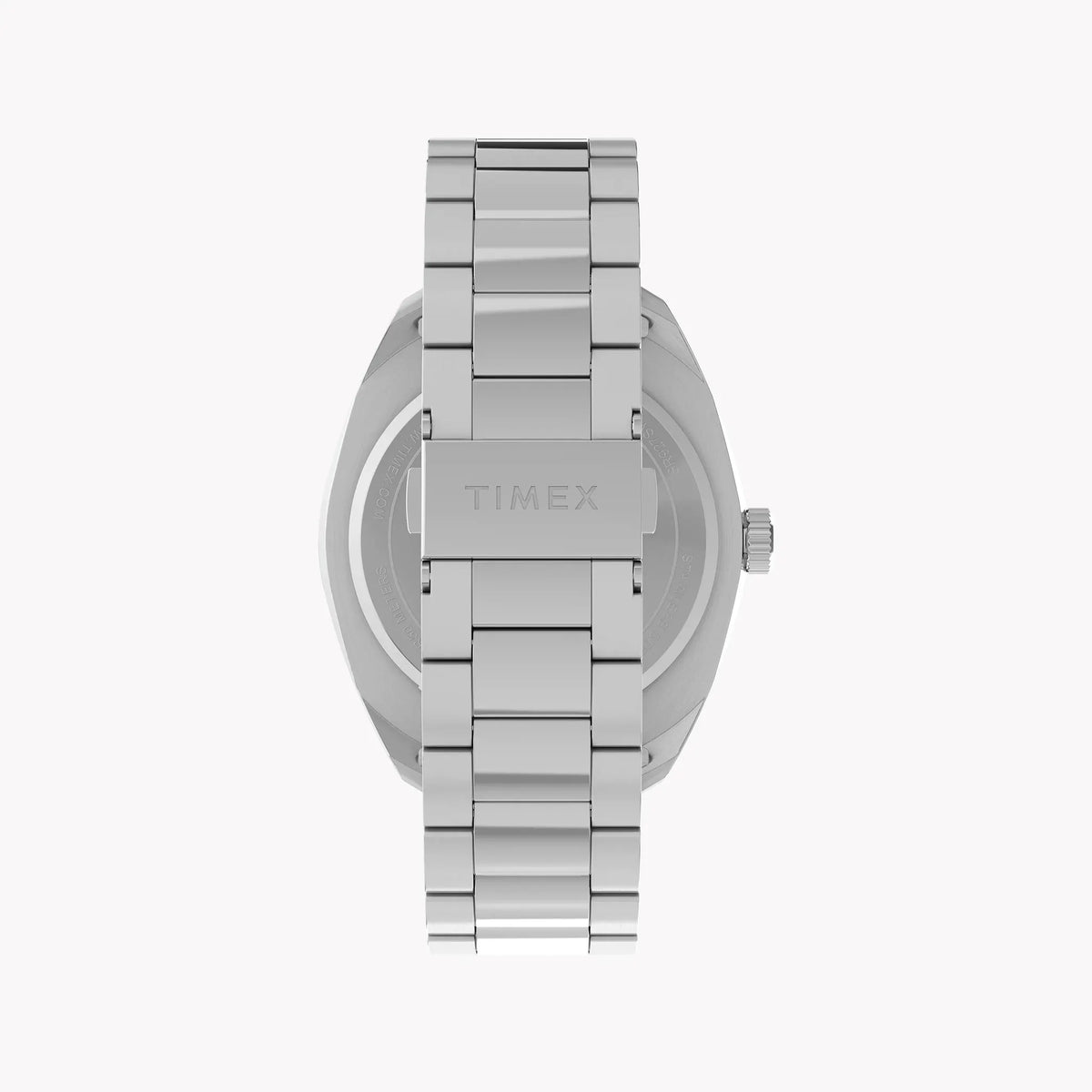 Mens Silver-tone Case & Bracelet with Black Dial TW2Y22600 | Stylish Watch by TIMEX