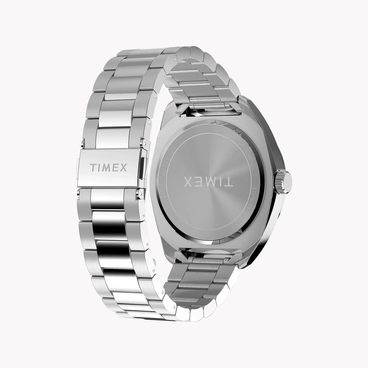 Mens Silver-Tone Case & Bracelet with Blue Dial TW2Y22700 | Stylish Watch by TIMEX