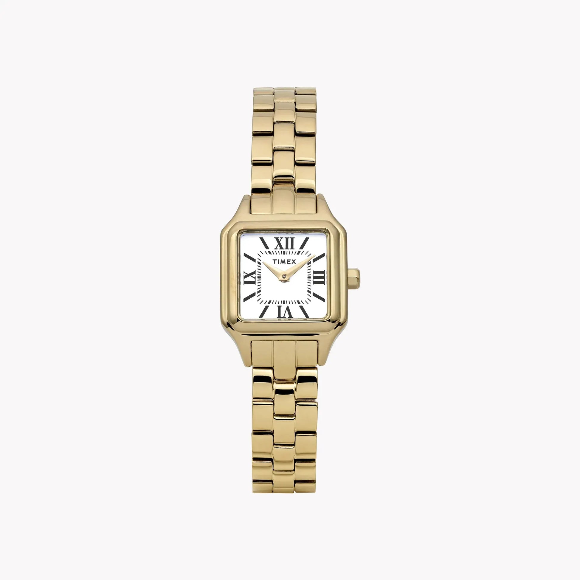 Addison Gold-Tone Case & Bracelet White Dial TW2Y23700 | Stylish Watch by TIMEX