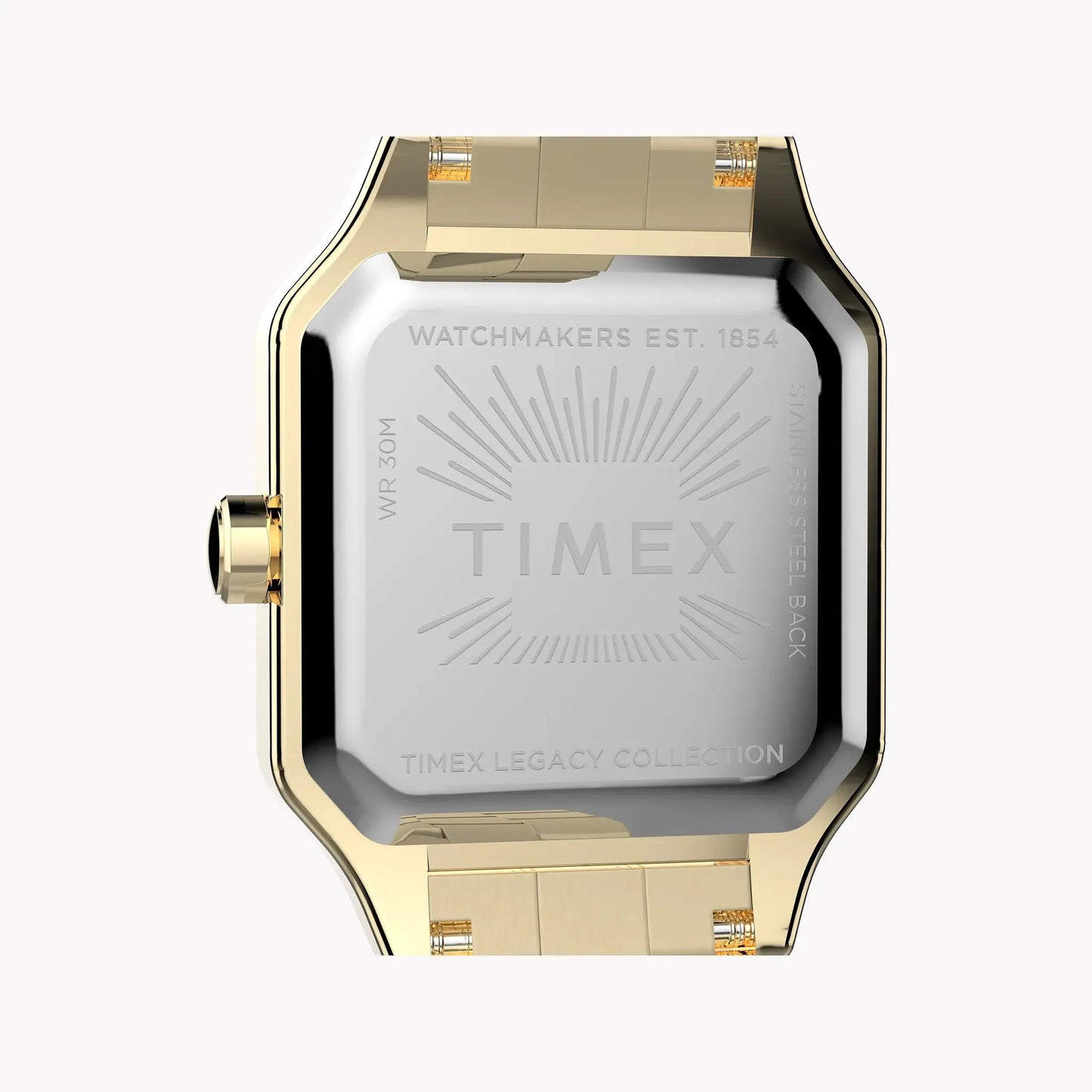 Addison Gold-Tone Case & Bracelet White Dial TW2Y23700 | Stylish Watch by TIMEX