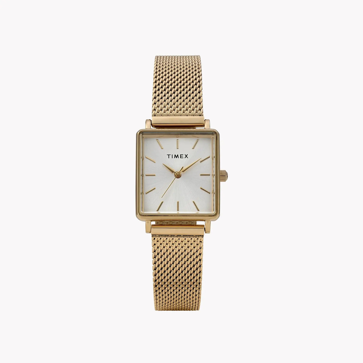 Transcend Gold-Tone Rectangle Case & Bracelet with Silver Dial | TW2Y26100 by TIMEX