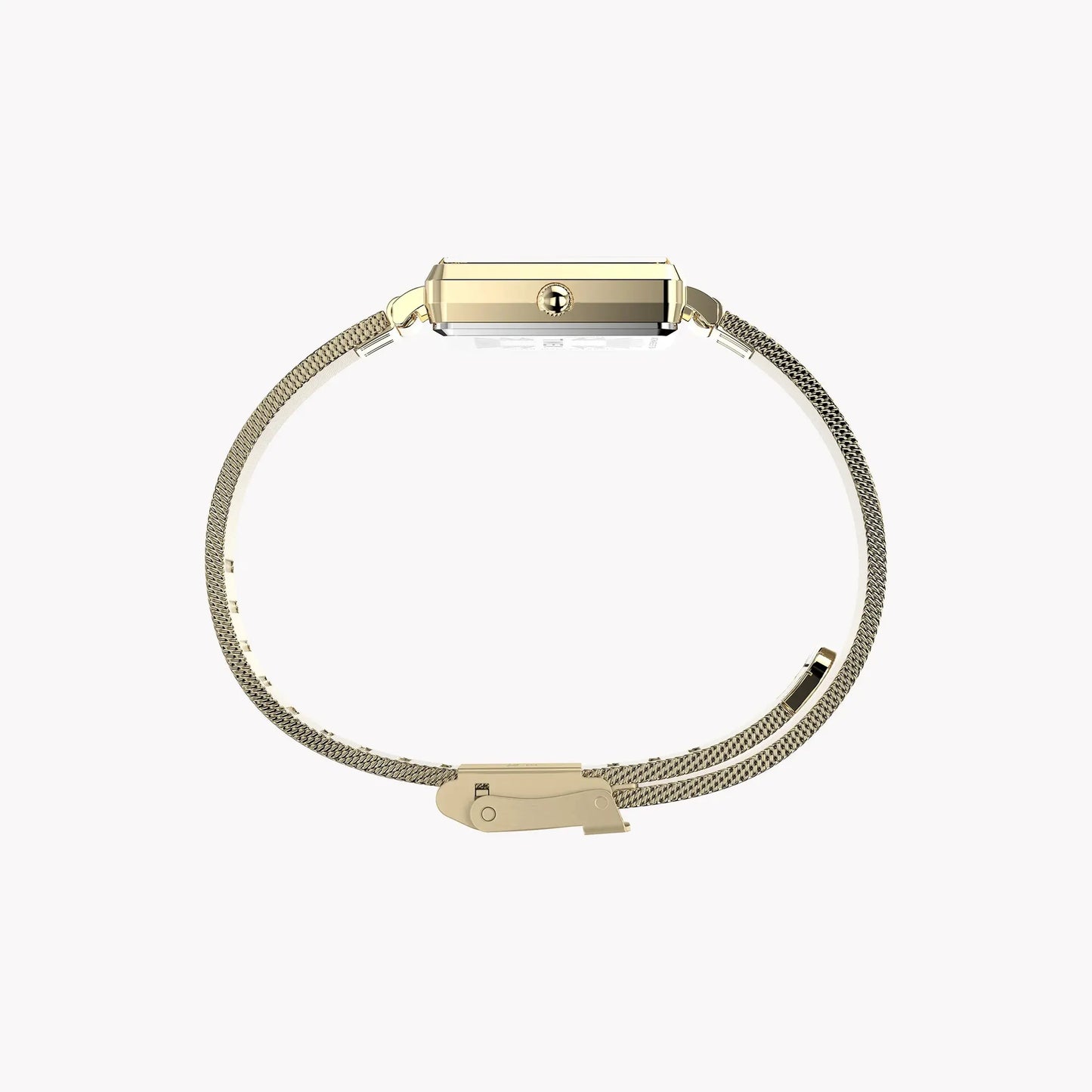 Transcend Gold-Tone Rectangle Case & Bracelet with Silver Dial | TW2Y26100 by TIMEX