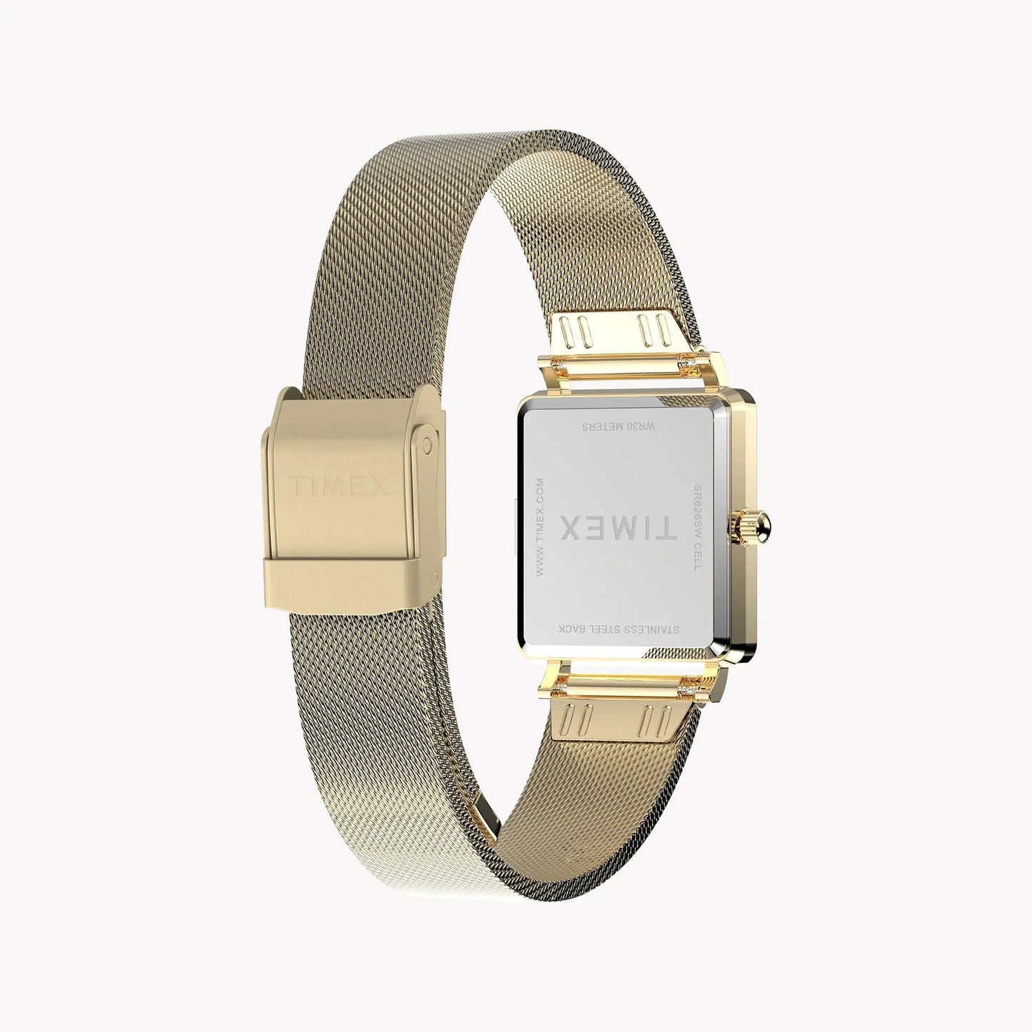 Transcend Gold-Tone Rectangle Case & Bracelet with Silver Dial | TW2Y26100 by TIMEX