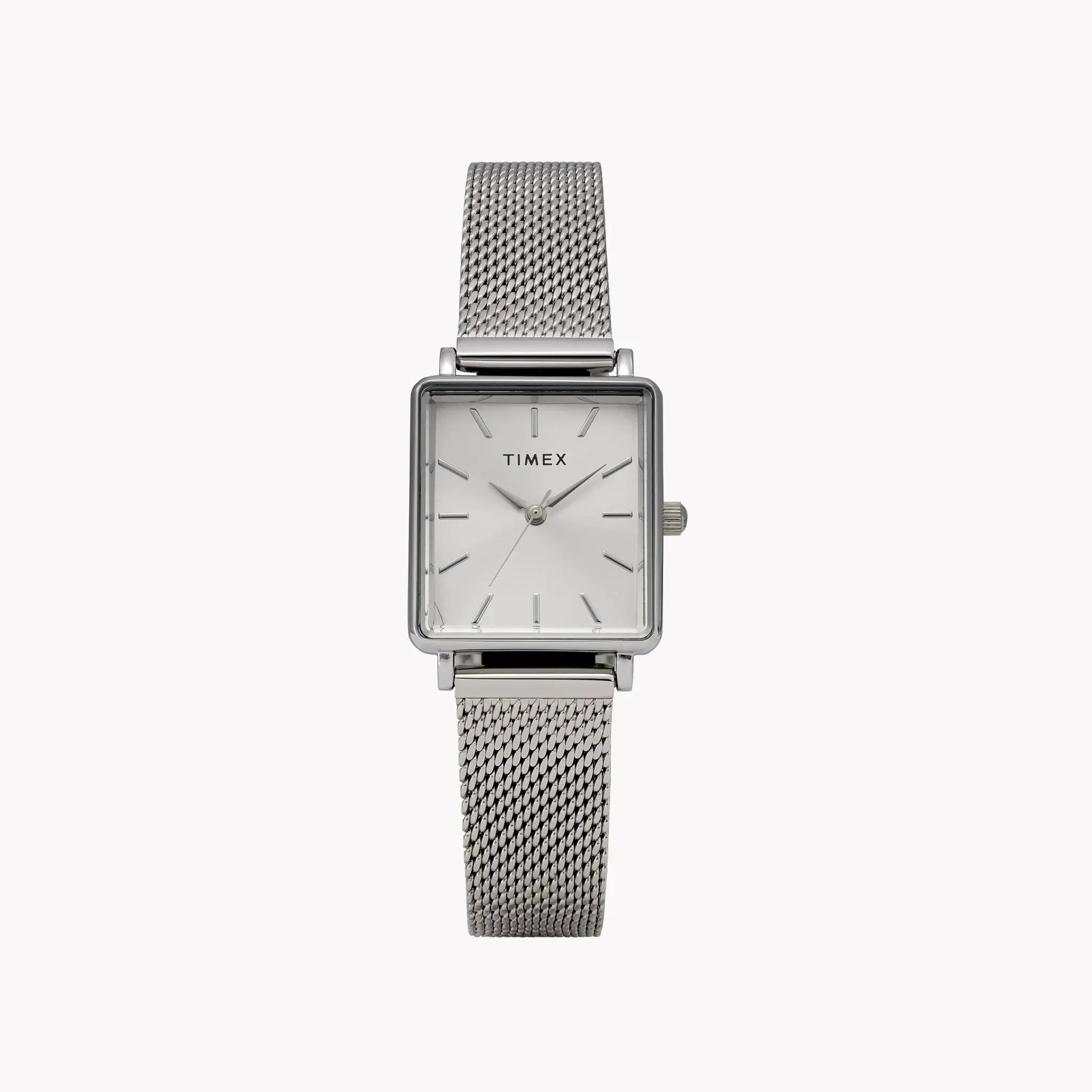 Transcend Rectangle Silver-tone Case & Bracelet with Silver Dial | TW2Y26300 by TIMEX