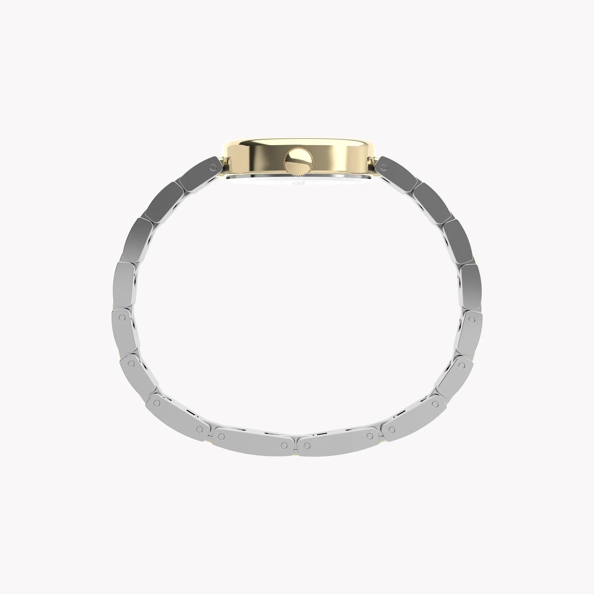 Cavatina Gold-tone Case Two-tone Bracelet White Dial TW2Y26800 by TIMEX