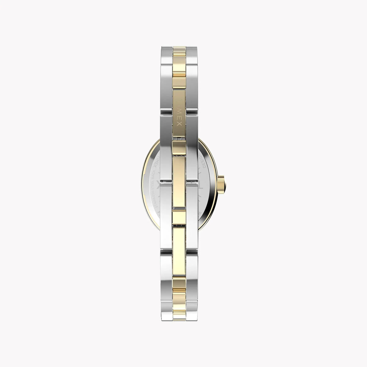 Cavatina Gold-tone Case Two-tone Bracelet White Dial TW2Y26800 by TIMEX