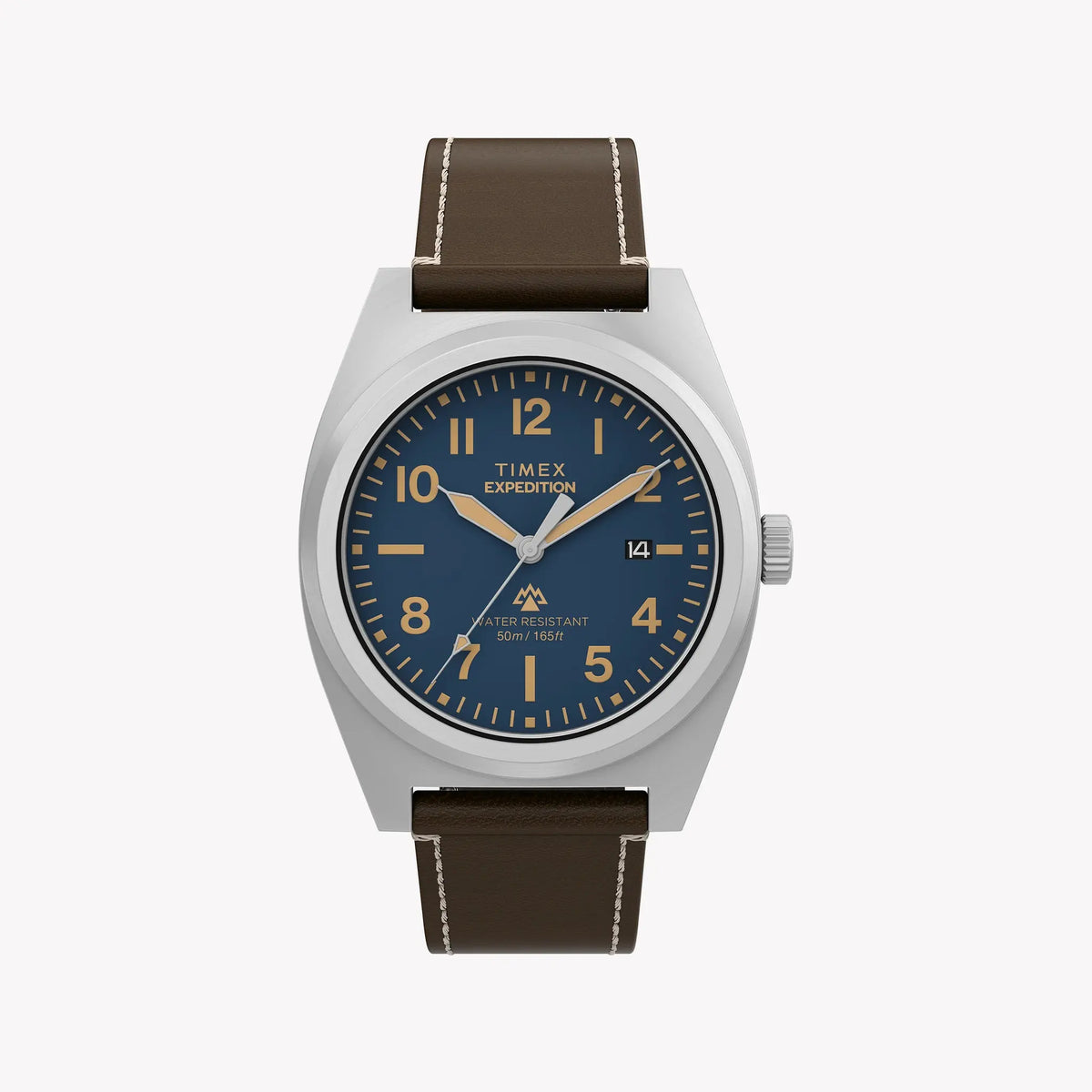 Timex Men's Silver-Tone, Brown Watch | TW2Y30600 by TIMEX
