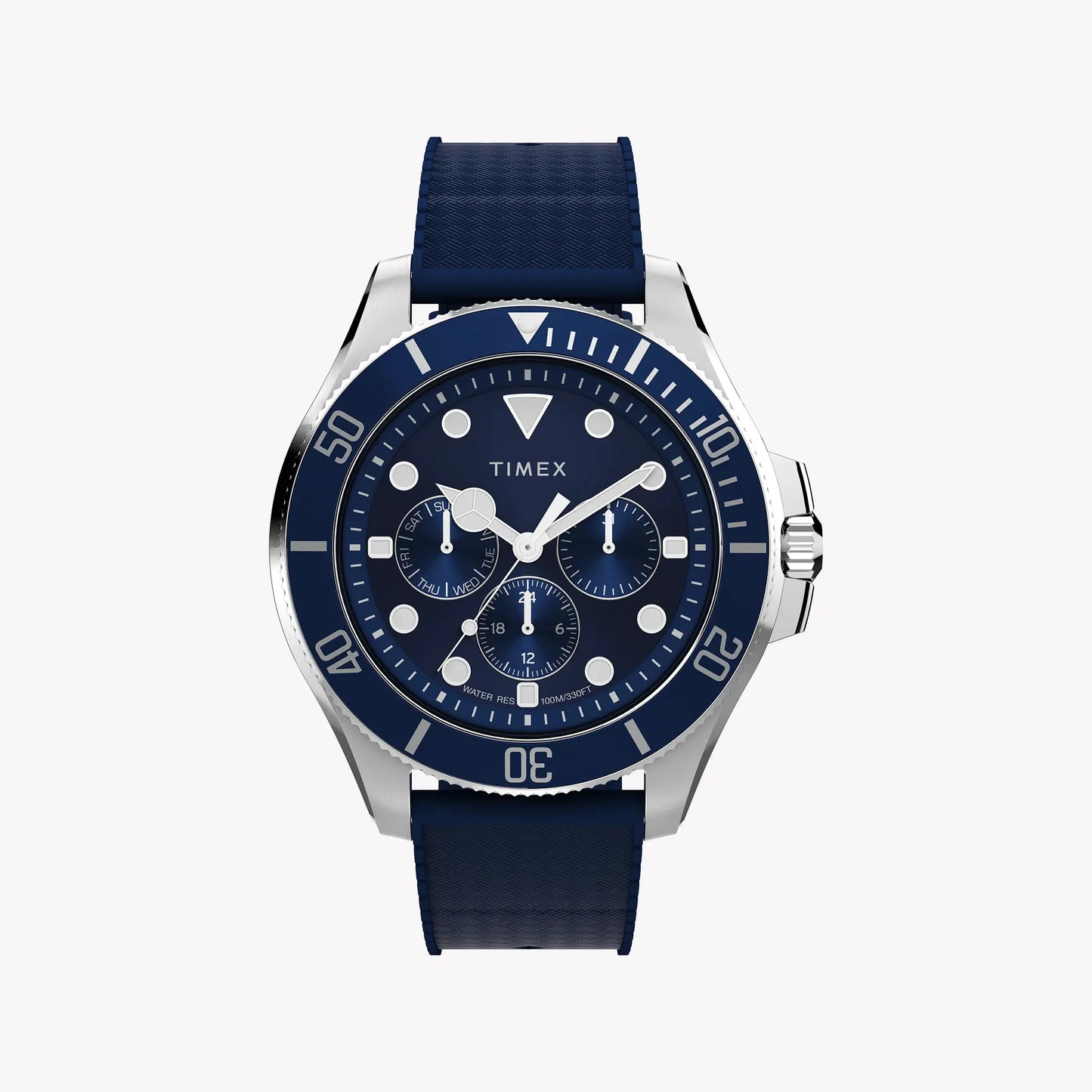 Timex Men's Silver-Tone SS, Blue Resin | TW2Y33400 by TIMEX